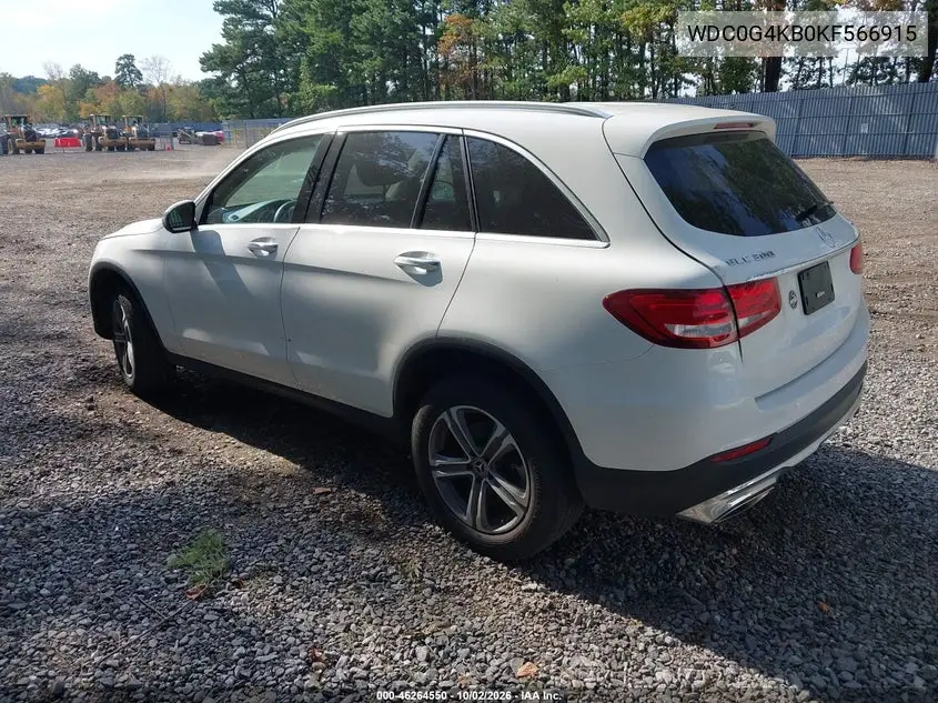 2019 MERCEDES GLC VIN WDC0G4KB0KF566915 — фото 3