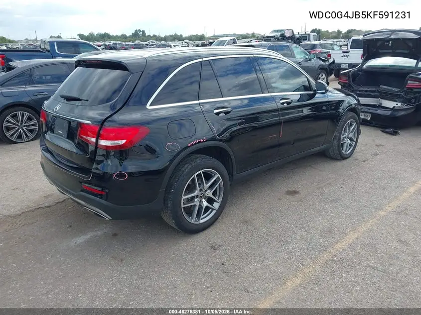 2019 MERCEDES GLC VIN WDC0G4JB5KF591231 — фото 4