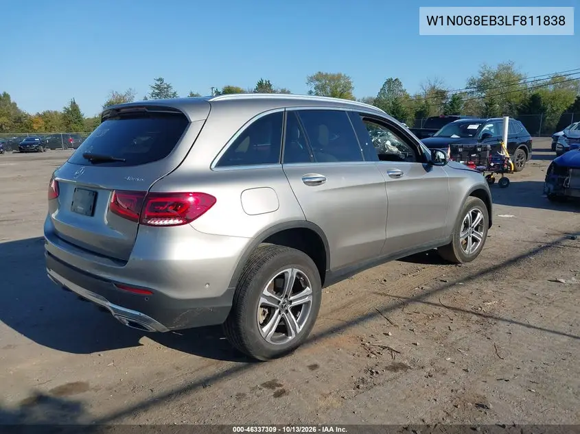 2020 MERCEDES GLC VIN W1N0G8EB3LF811838 — фото 4