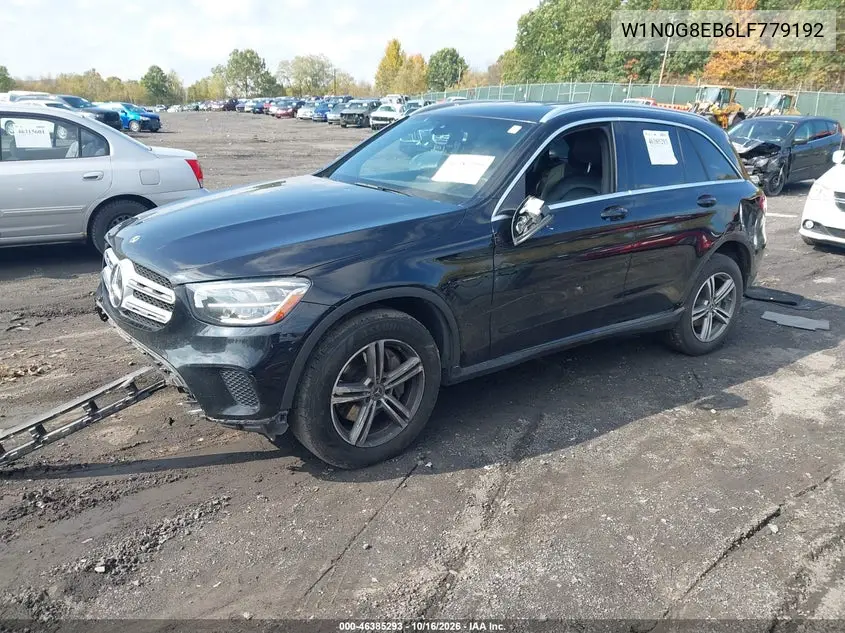 2020 MERCEDES GLC VIN W1N0G8EB6LF779192 — фото 2