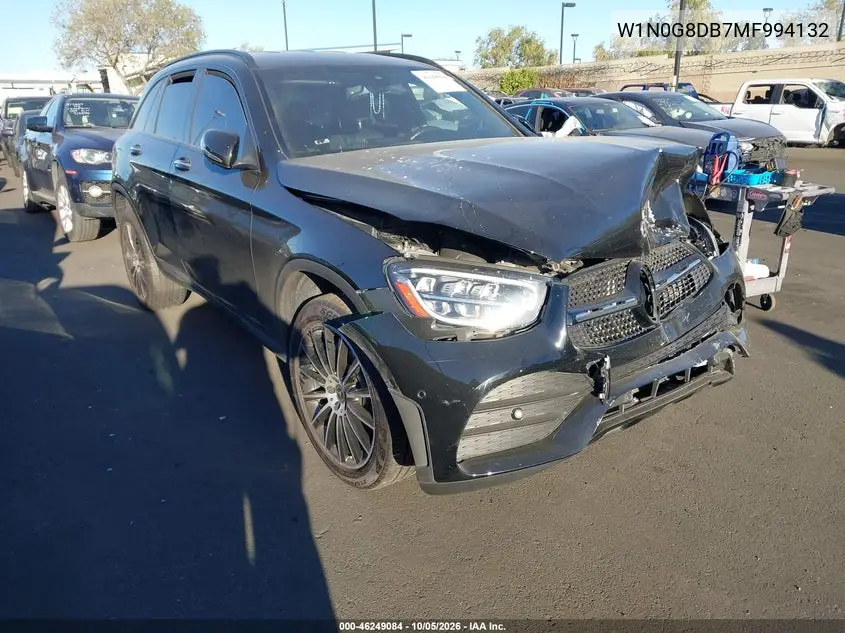 MERCEDES GLC 2021, VIN W1N0G8DB7MF994132