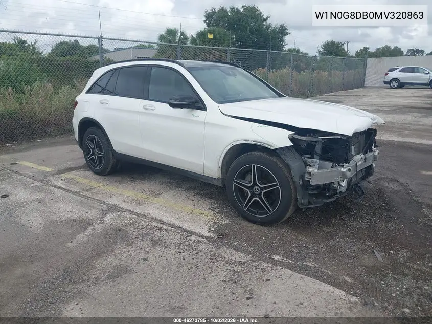 MERCEDES GLC 2021, VIN W1N0G8DB0MV320863