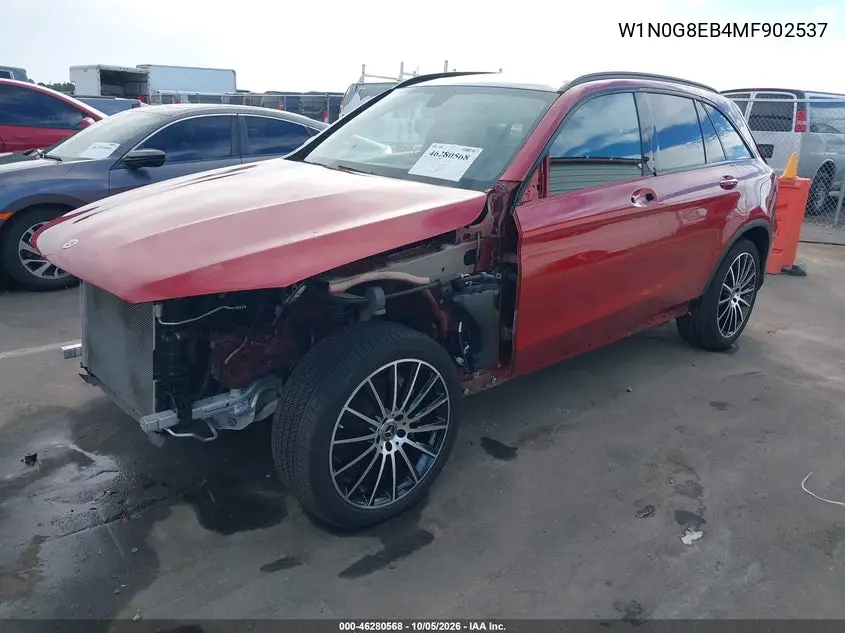 2021 MERCEDES GLC VIN W1N0G8EB4MF902537 — фото 2