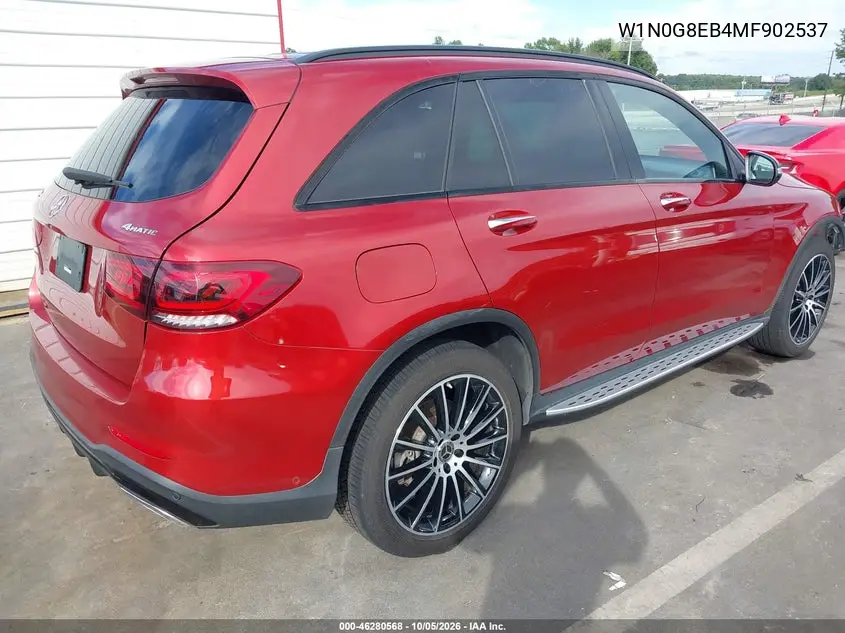 2021 MERCEDES GLC VIN W1N0G8EB4MF902537 — фото 4