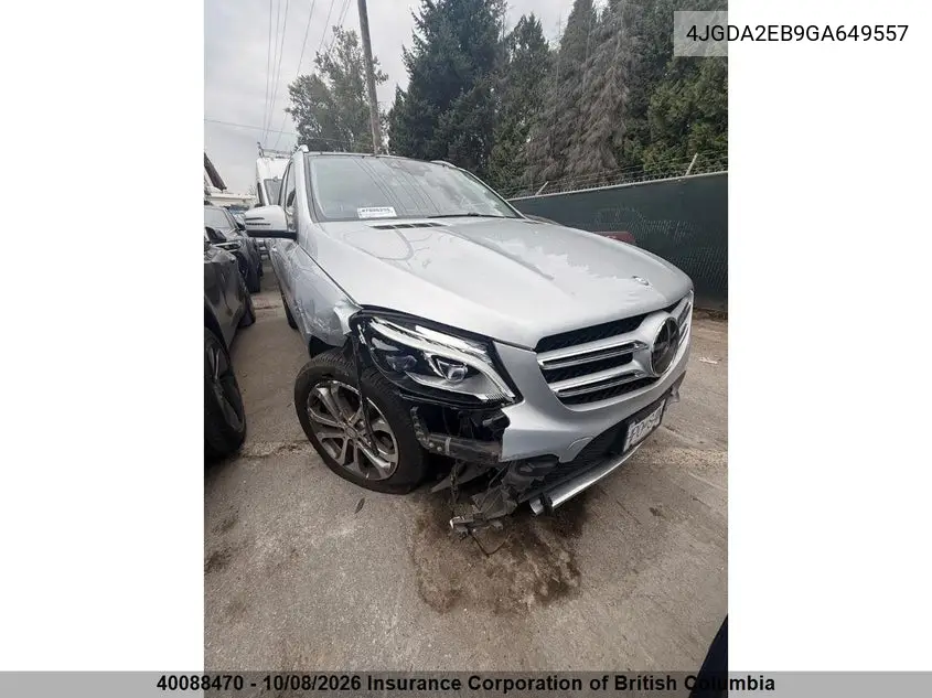 MERCEDES GLE 2016, VIN 4JGDA2EB9GA649557