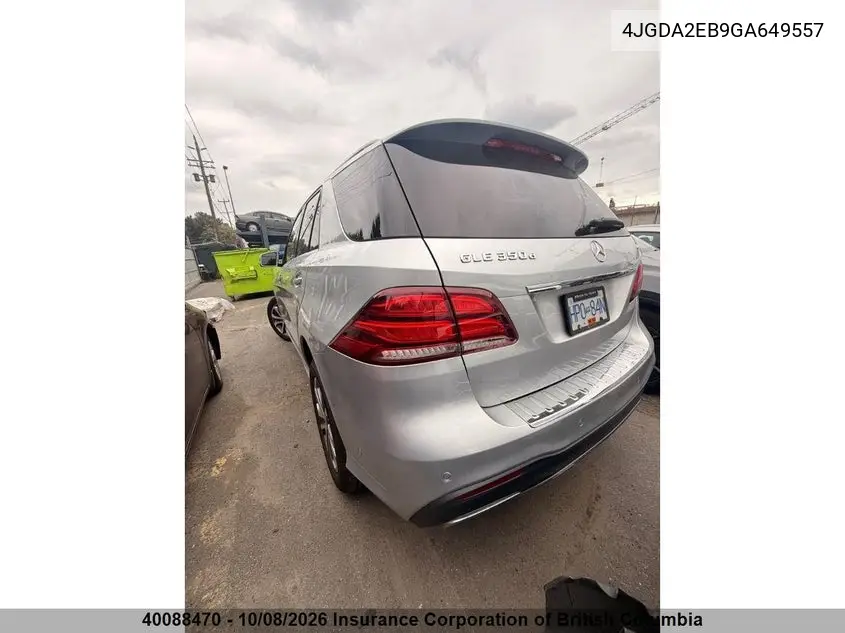 2016 MERCEDES GLE VIN 4JGDA2EB9GA649557 — фото 3