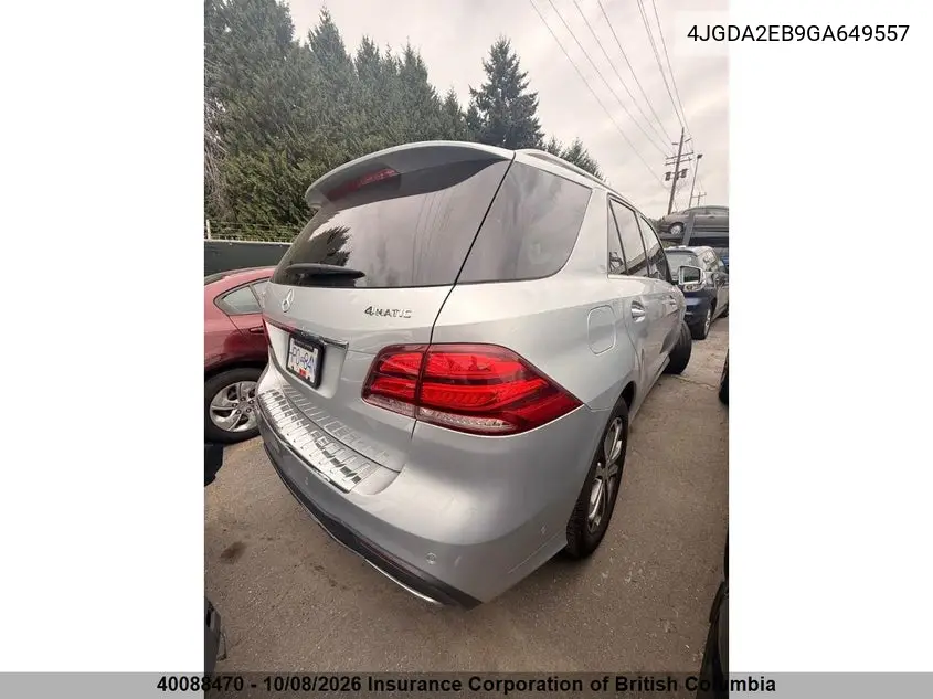 2016 MERCEDES GLE VIN 4JGDA2EB9GA649557 — фото 4