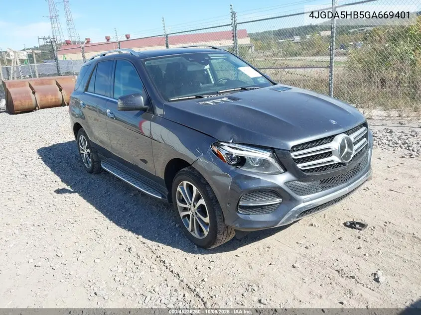 MERCEDES GLE 2016, VIN 4JGDA5HB5GA669401
