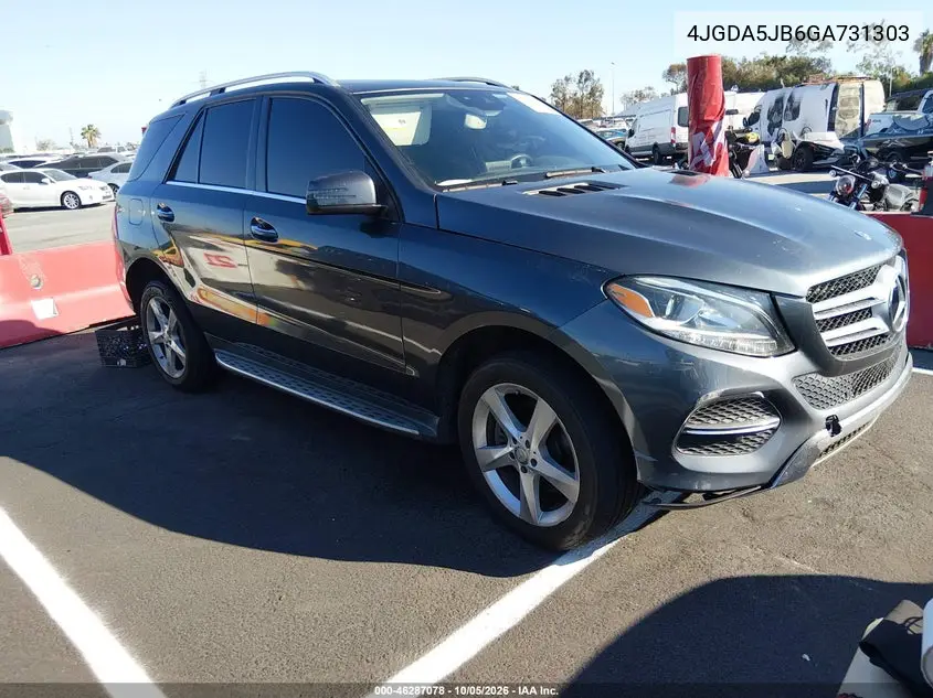 MERCEDES GLE 2016, VIN 4JGDA5JB6GA731303
