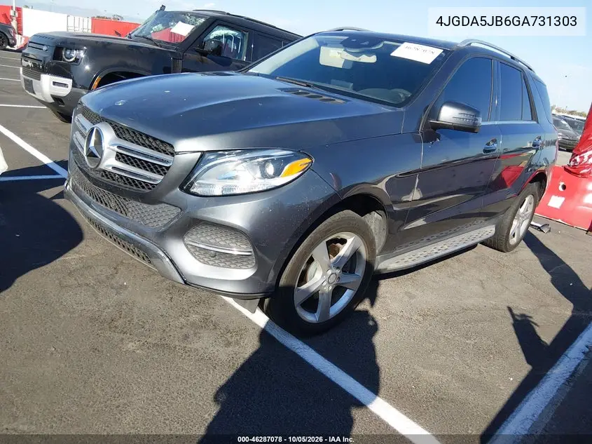 2016 MERCEDES GLE VIN 4JGDA5JB6GA731303 — фото 2