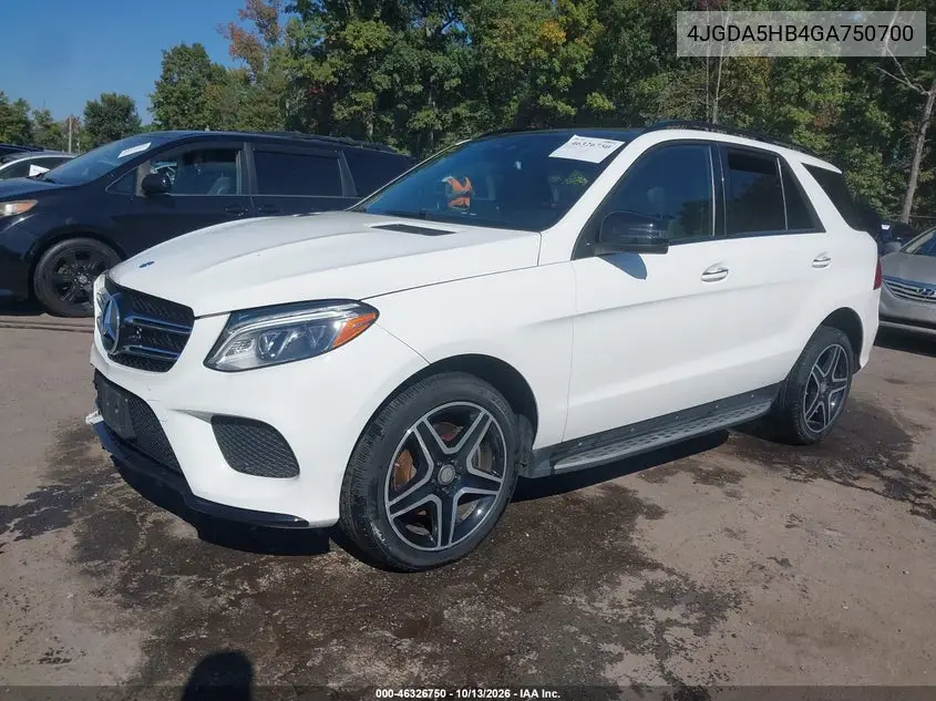 2016 MERCEDES GLE VIN 4JGDA5HB4GA750700 — фото 2