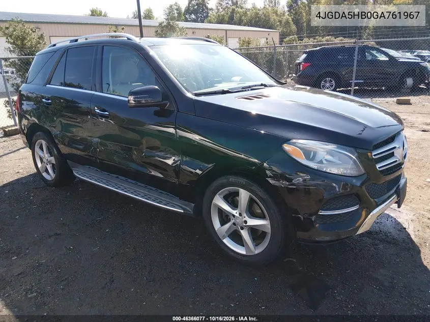 MERCEDES GLE 2016, VIN 4JGDA5HB0GA761967