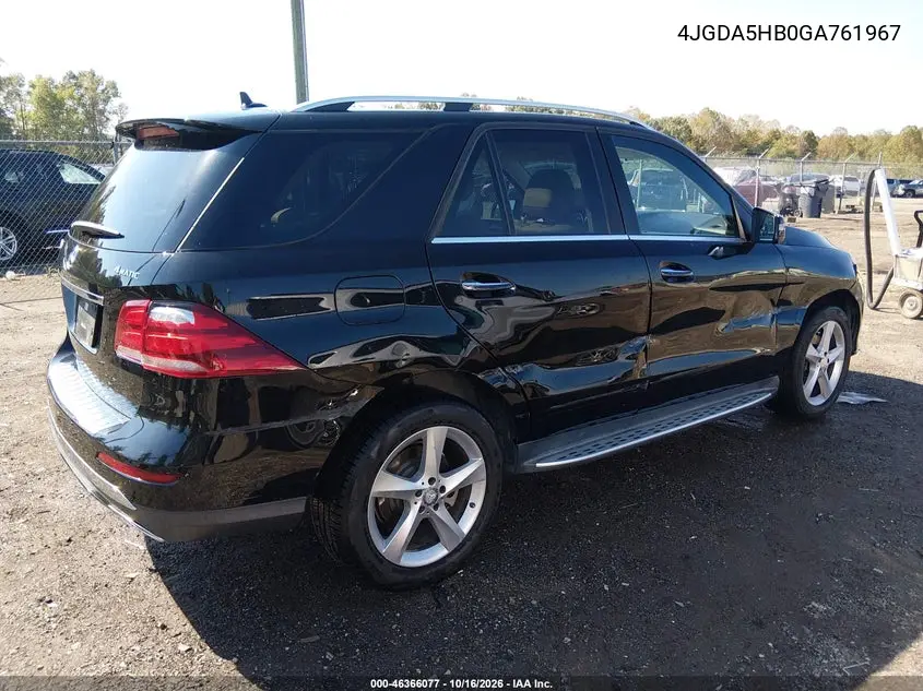 2016 MERCEDES GLE VIN 4JGDA5HB0GA761967 — фото 4