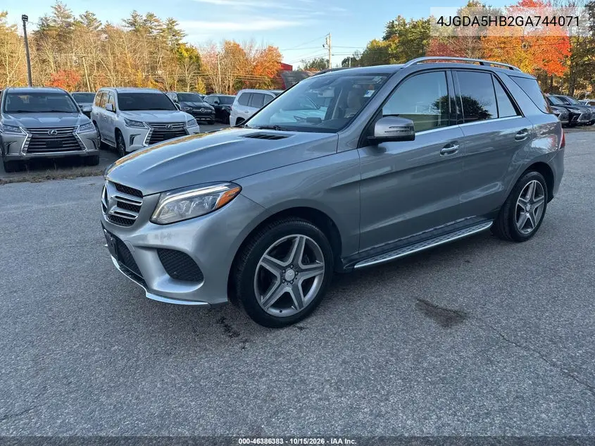 2016 MERCEDES GLE VIN 4JGDA5HB2GA744071 — фото 2