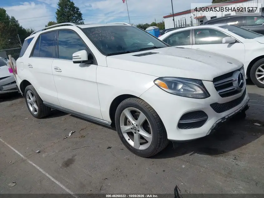 MERCEDES GLE 2017, VIN 4JGDA5JB5HA921577