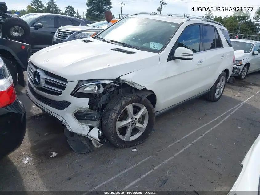 2017 MERCEDES GLE VIN 4JGDA5JB5HA921577 — фото 2