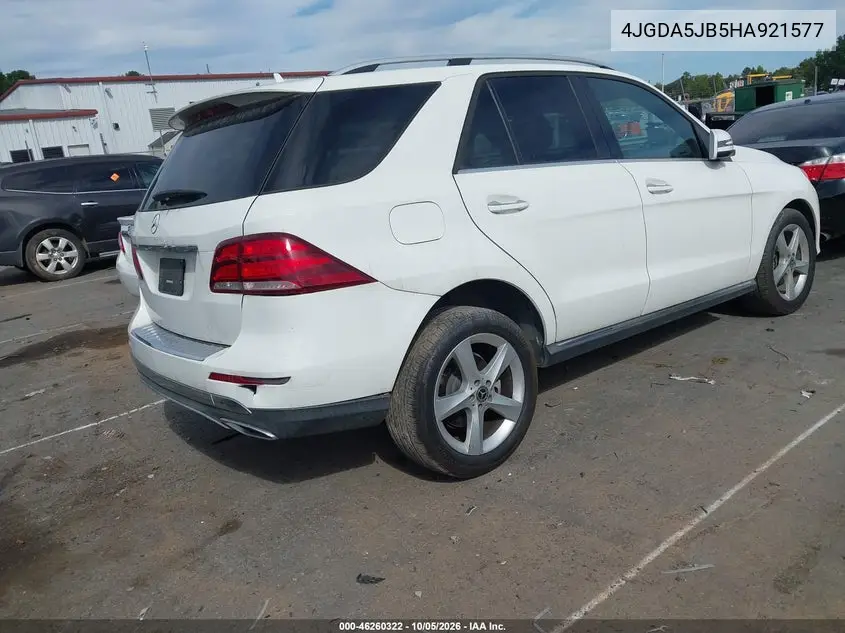 2017 MERCEDES GLE VIN 4JGDA5JB5HA921577 — фото 4