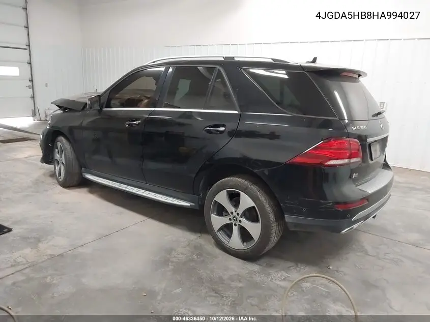 2017 MERCEDES GLE VIN 4JGDA5HB8HA994027 — фото 3