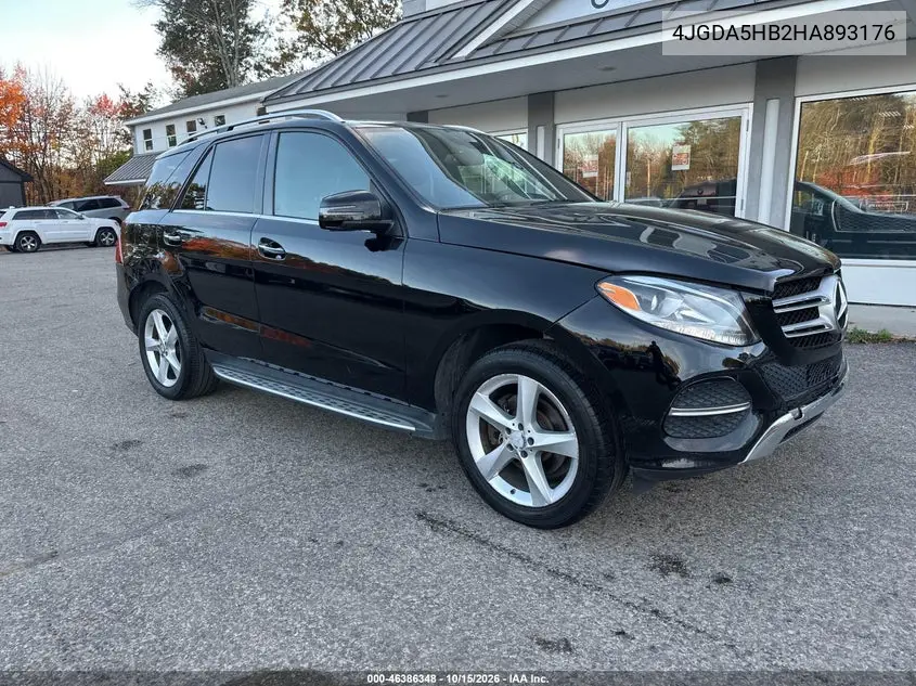MERCEDES GLE 2017, VIN 4JGDA5HB2HA893176