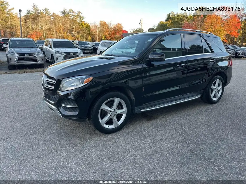2017 MERCEDES GLE VIN 4JGDA5HB2HA893176 — фото 2
