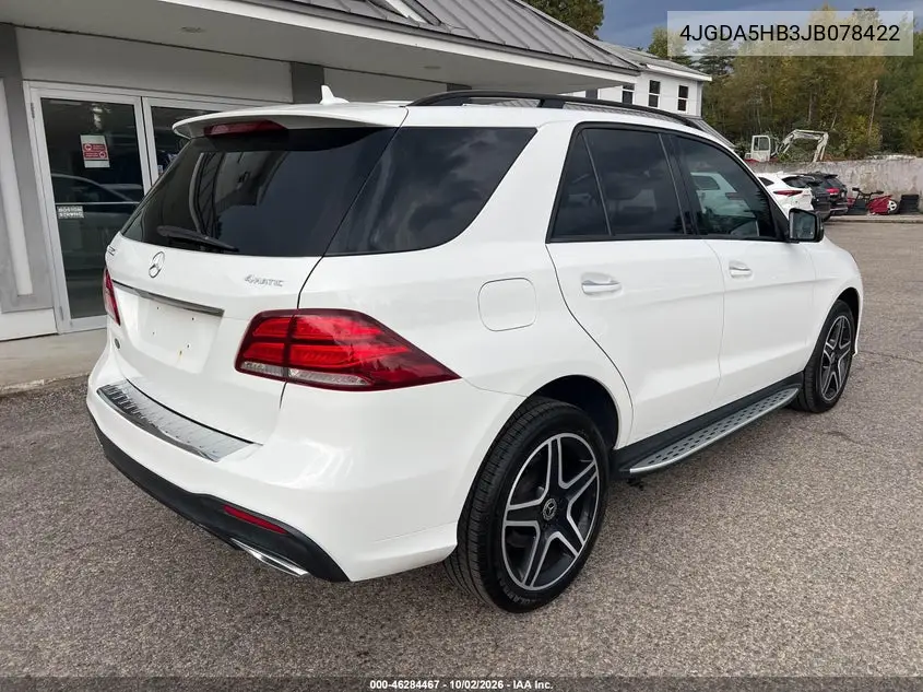 2018 MERCEDES GLE VIN 4JGDA5HB3JB078422 — фото 4