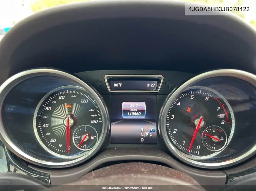 2018 MERCEDES GLE VIN 4JGDA5HB3JB078422 — фото 7