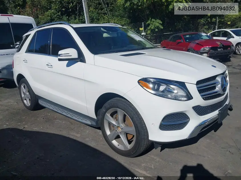 MERCEDES GLE 2018, VIN 4JGDA5HB4JB094032