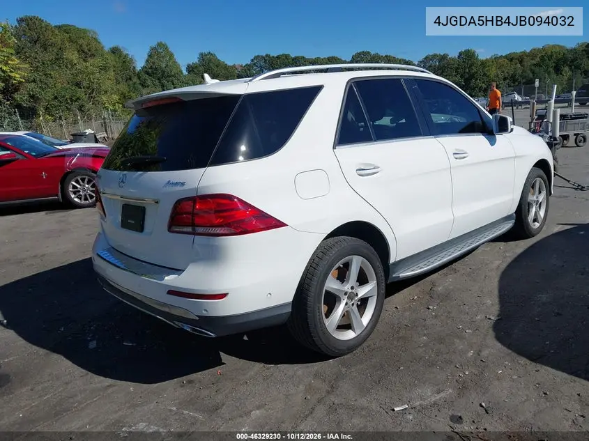2018 MERCEDES GLE VIN 4JGDA5HB4JB094032 — фото 4