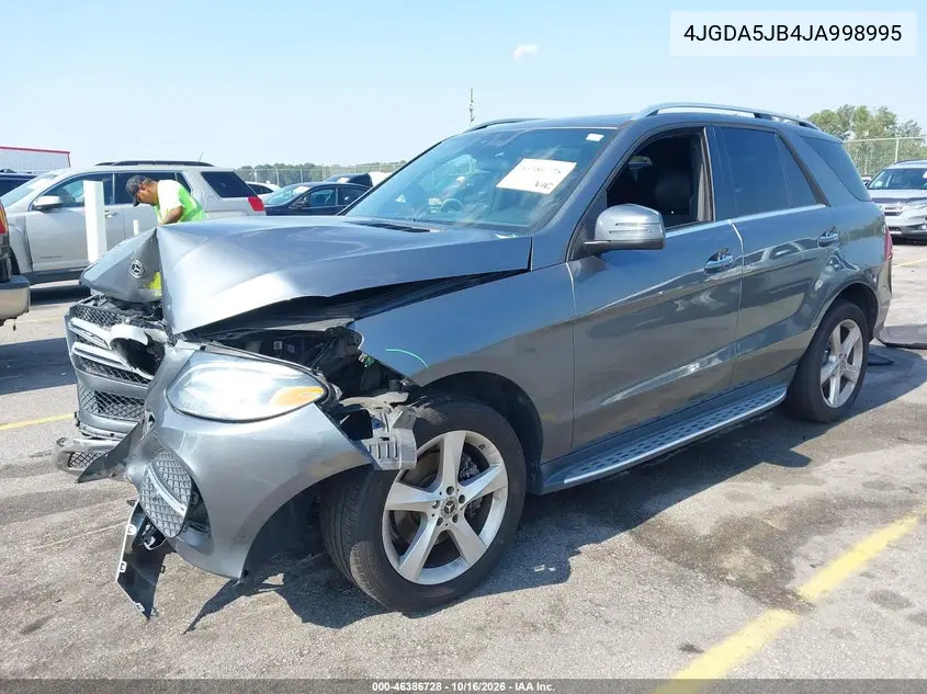 2018 MERCEDES GLE VIN 4JGDA5JB4JA998995 — фото 2