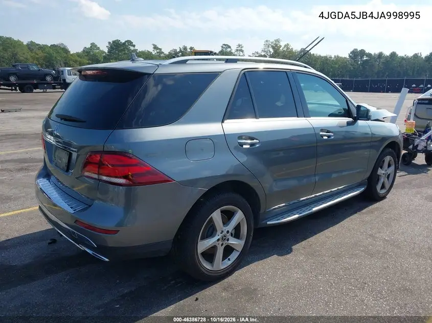 2018 MERCEDES GLE VIN 4JGDA5JB4JA998995 — фото 4