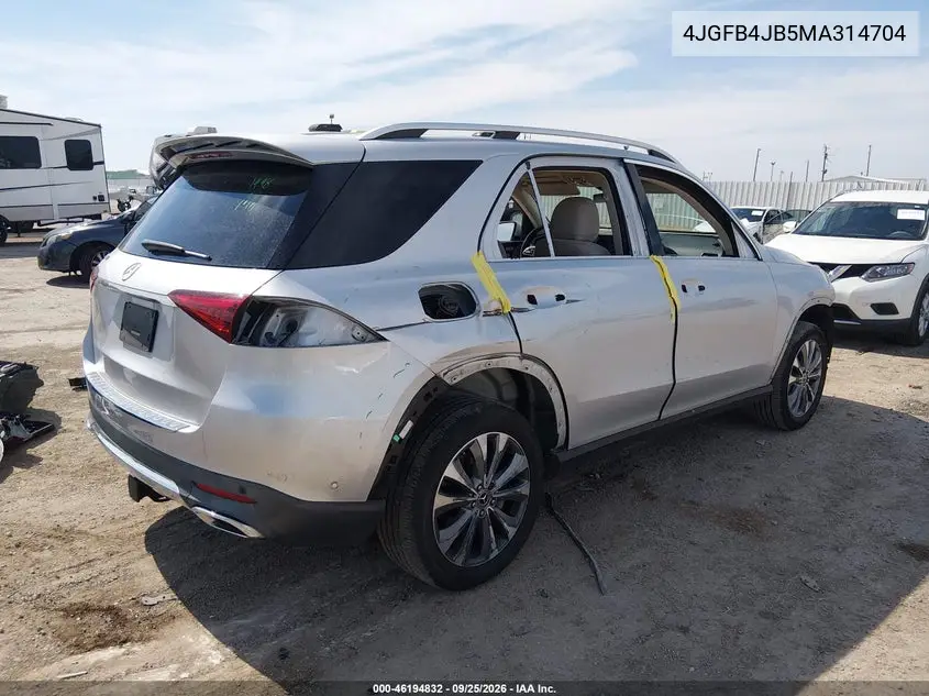 2021 MERCEDES GLE VIN 4JGFB4JB5MA314704 — фото 4