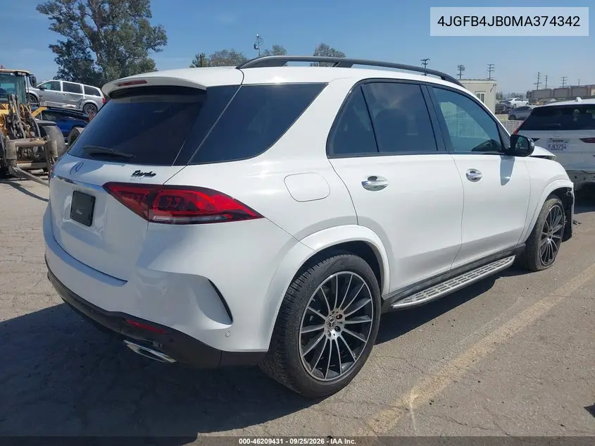 2021 MERCEDES GLE VIN 4JGFB4JB0MA374342 — фото 4