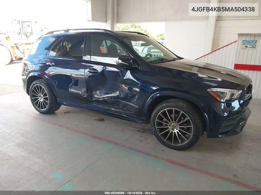 MERCEDES GLE 2021, VIN 4JGFB4KB5MA504338