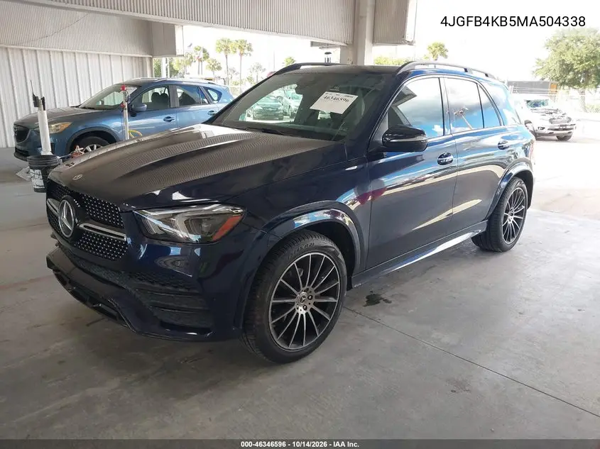 2021 MERCEDES GLE VIN 4JGFB4KB5MA504338 — фото 2