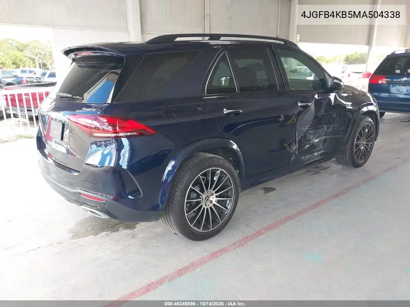 2021 MERCEDES GLE VIN 4JGFB4KB5MA504338 — фото 4