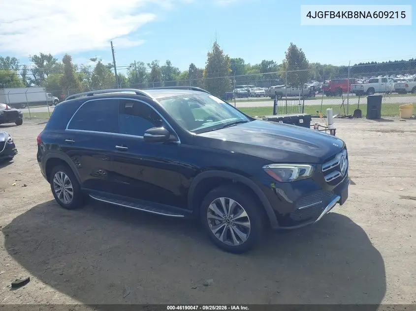 MERCEDES GLE 2022, VIN 4JGFB4KB8NA609215