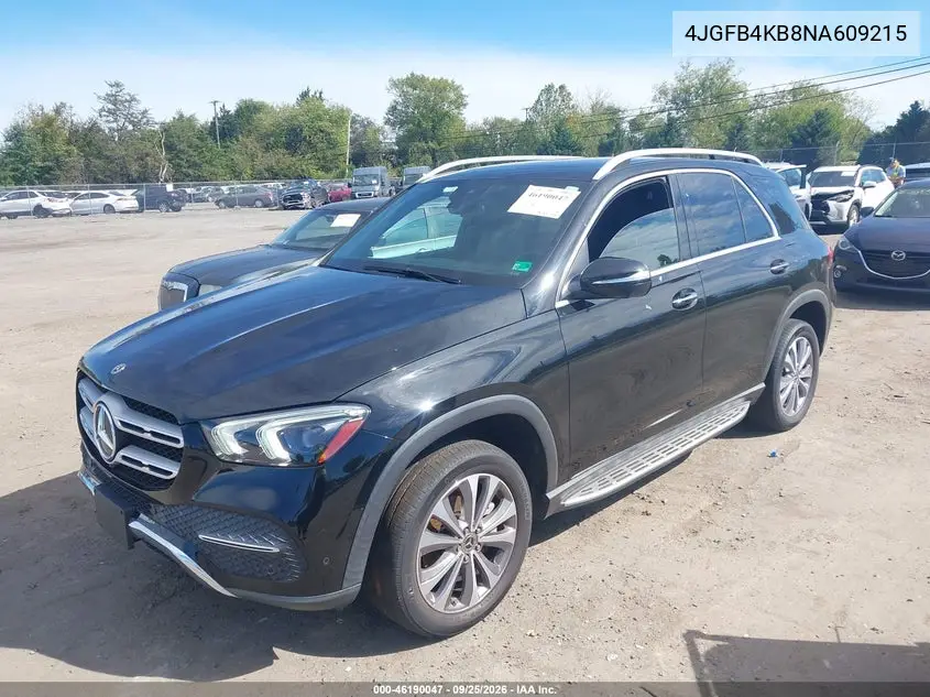 2022 MERCEDES GLE VIN 4JGFB4KB8NA609215 — фото 2