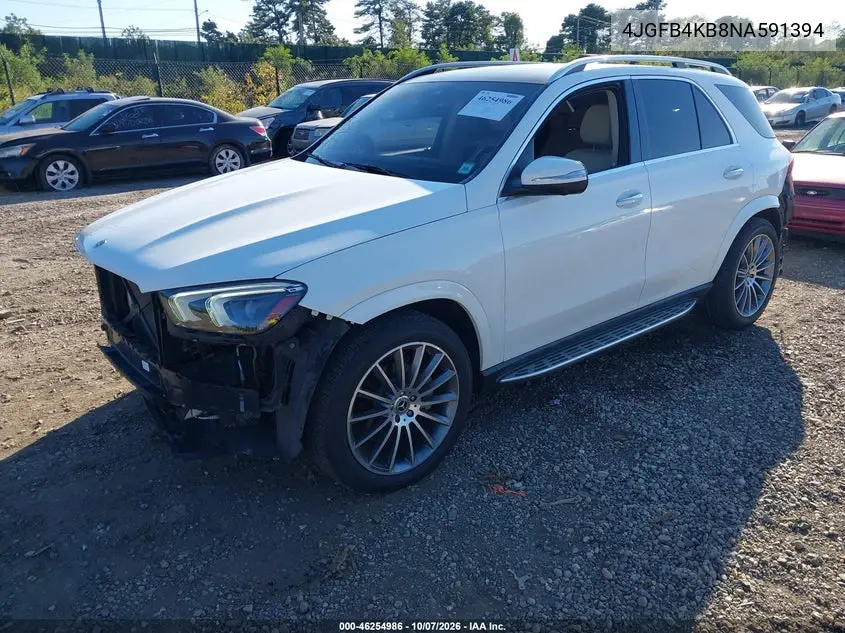 2022 MERCEDES GLE VIN 4JGFB4KB8NA591394 — фото 2