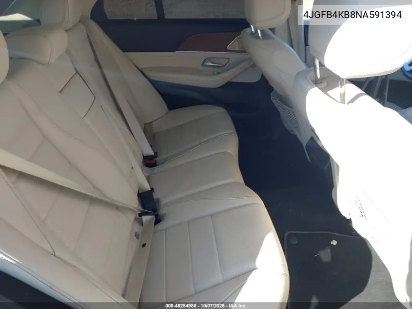 2022 MERCEDES GLE VIN 4JGFB4KB8NA591394 — фото 8