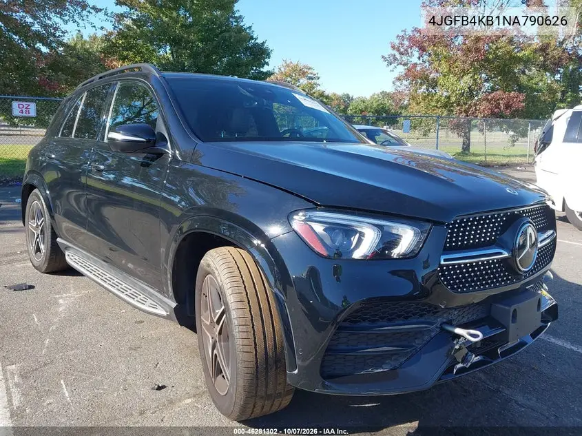 MERCEDES GLE 2022, VIN 4JGFB4KB1NA790626