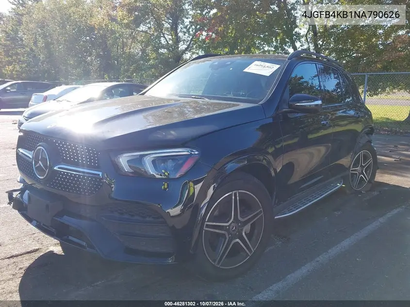 2022 MERCEDES GLE VIN 4JGFB4KB1NA790626 — фото 2