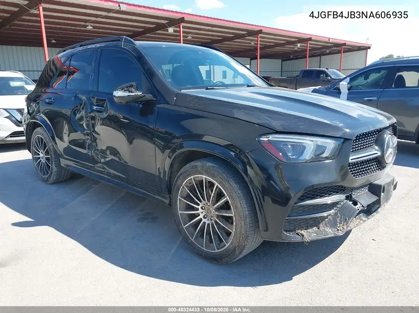 MERCEDES GLE 2022, VIN 4JGFB4JB3NA606935