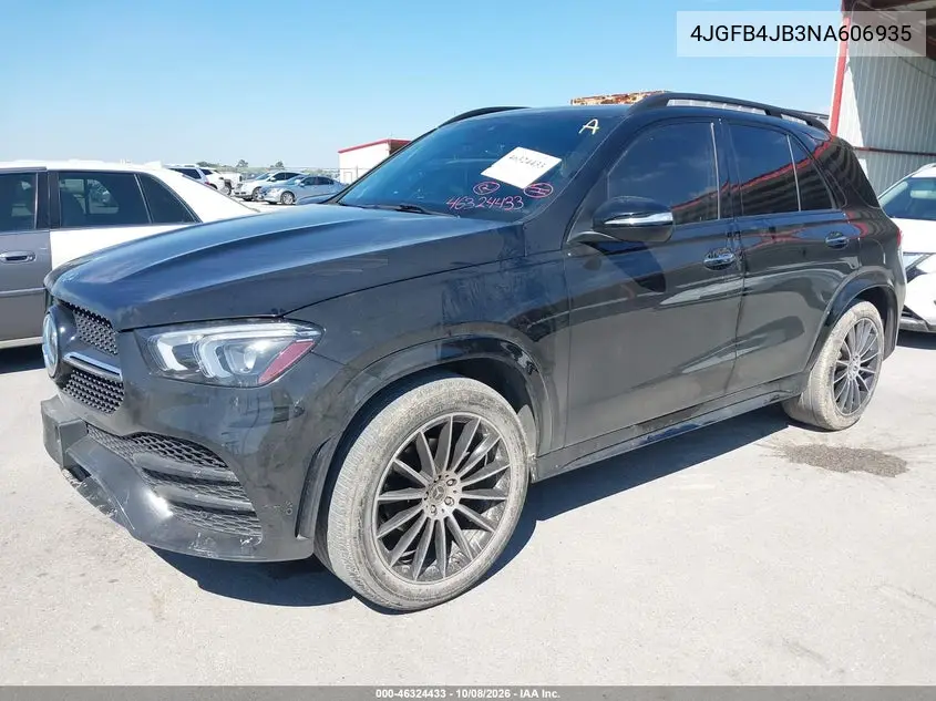 2022 MERCEDES GLE VIN 4JGFB4JB3NA606935 — фото 2