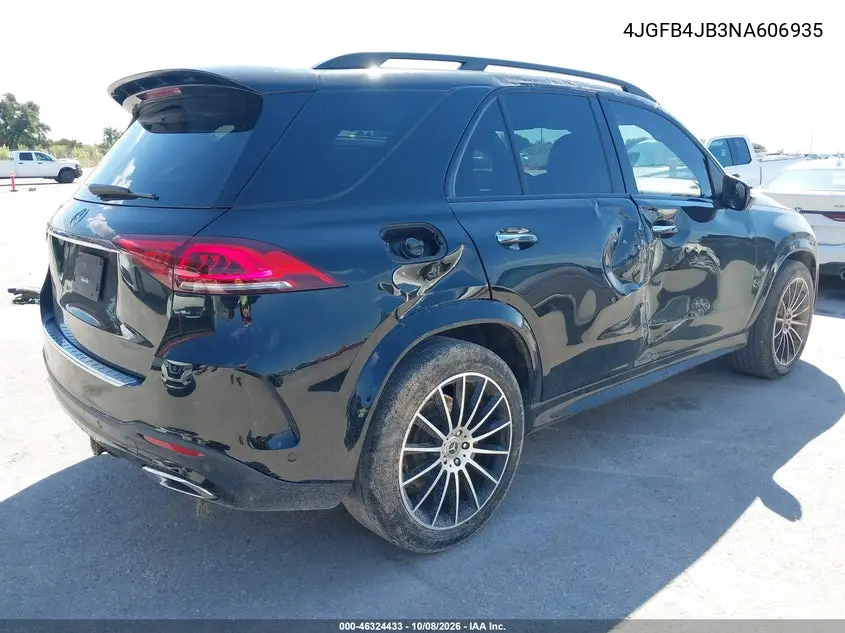 2022 MERCEDES GLE VIN 4JGFB4JB3NA606935 — фото 4