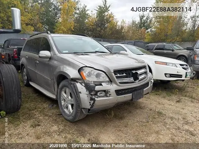 MERCEDES GLK-KLASSE 2008, VIN 4JGBF22E88A382114
