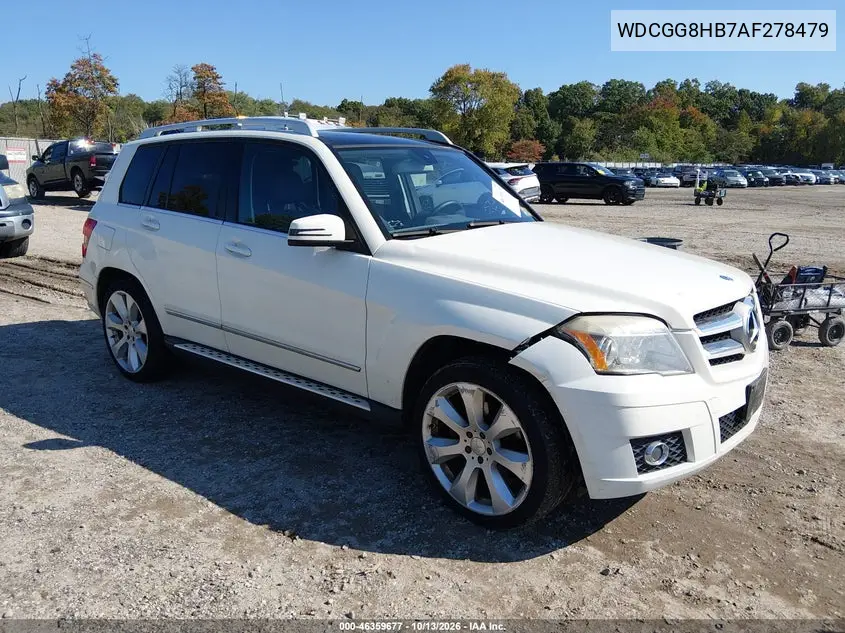 MERCEDES GLK-KLASSE 2010, VIN WDCGG8HB7AF278479