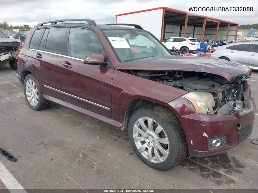 MERCEDES GLK-KLASSE 2010, VIN WDCGG8HB0AF332088