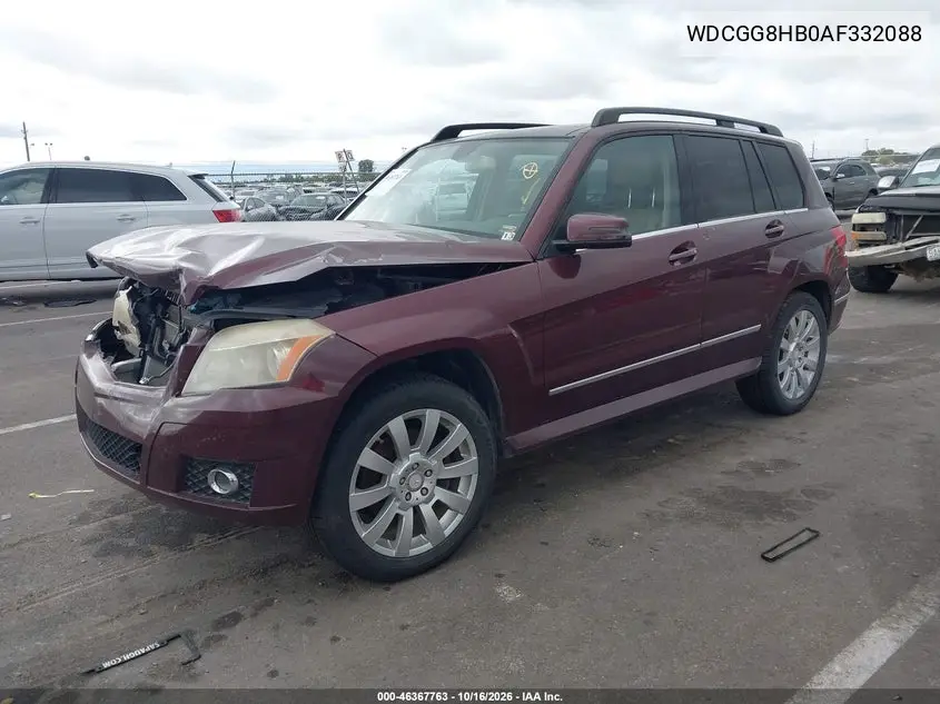 2010 MERCEDES GLK-KLASSE VIN WDCGG8HB0AF332088 — фото 2