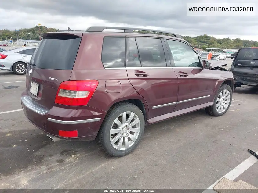2010 MERCEDES GLK-KLASSE VIN WDCGG8HB0AF332088 — фото 4