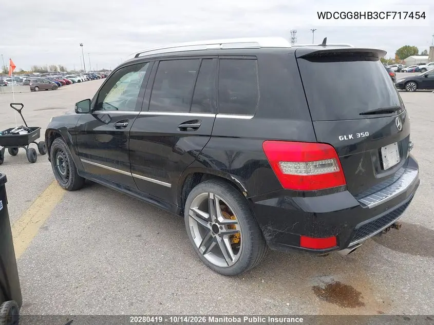 2012 MERCEDES GLK-KLASSE VIN WDCGG8HB3CF717454 — фото 3